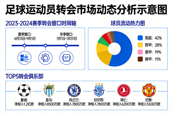 足球运动员转会市场动态分析示意图